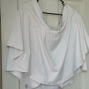 Old Navy White Asymmetrical Skorts